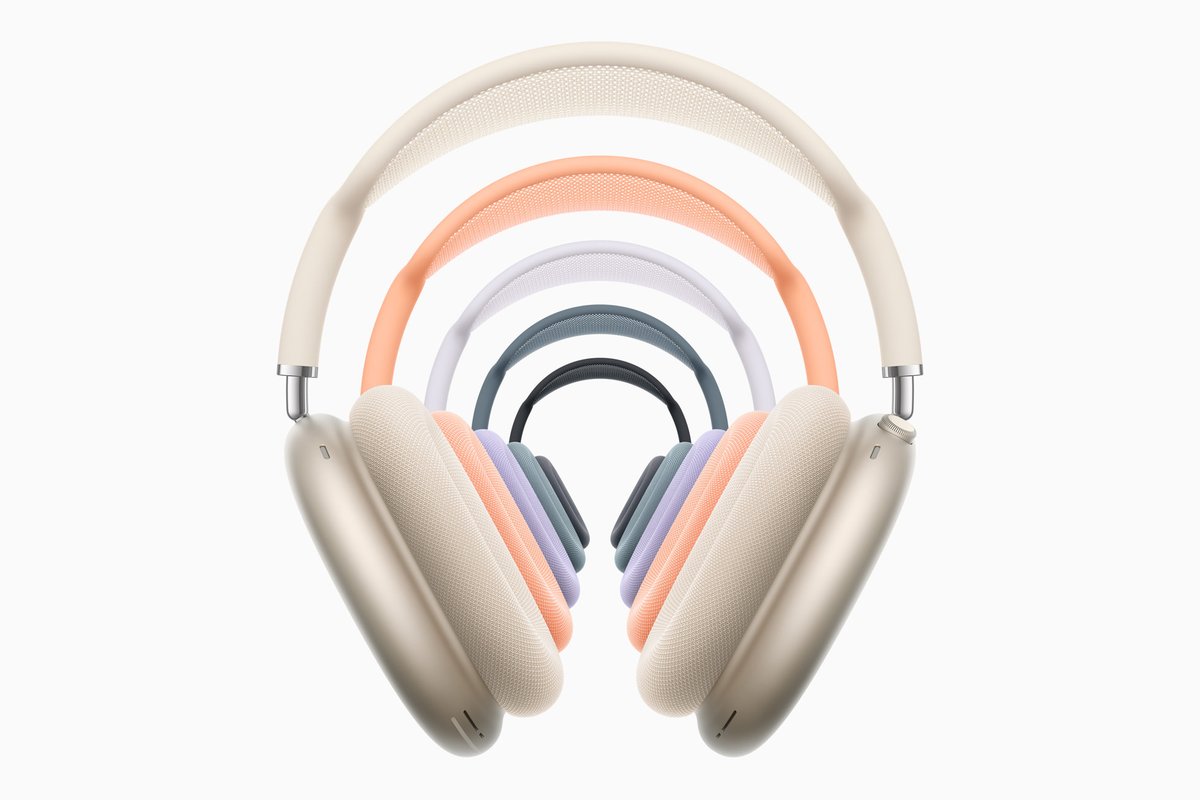 Apple AirPods Max Wireless Over-Ear Headphones, Pro-Level Active Noise Cancellation, Transparency Mode, Personalised Spatial Audio, USB-C Charging, Bluetooth Headphones for iPhone, Midnight ​​​​​​​