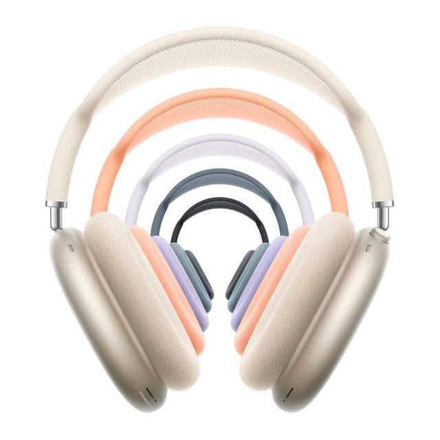 Apple AirPods Max Wireless Over-Ear Headphones, Pro-Level Active Noise Cancellation, Transparency Mode, Personalised Spatial Audio, USB-C Charging, Bluetooth Headphones for iPhone, Midnight 