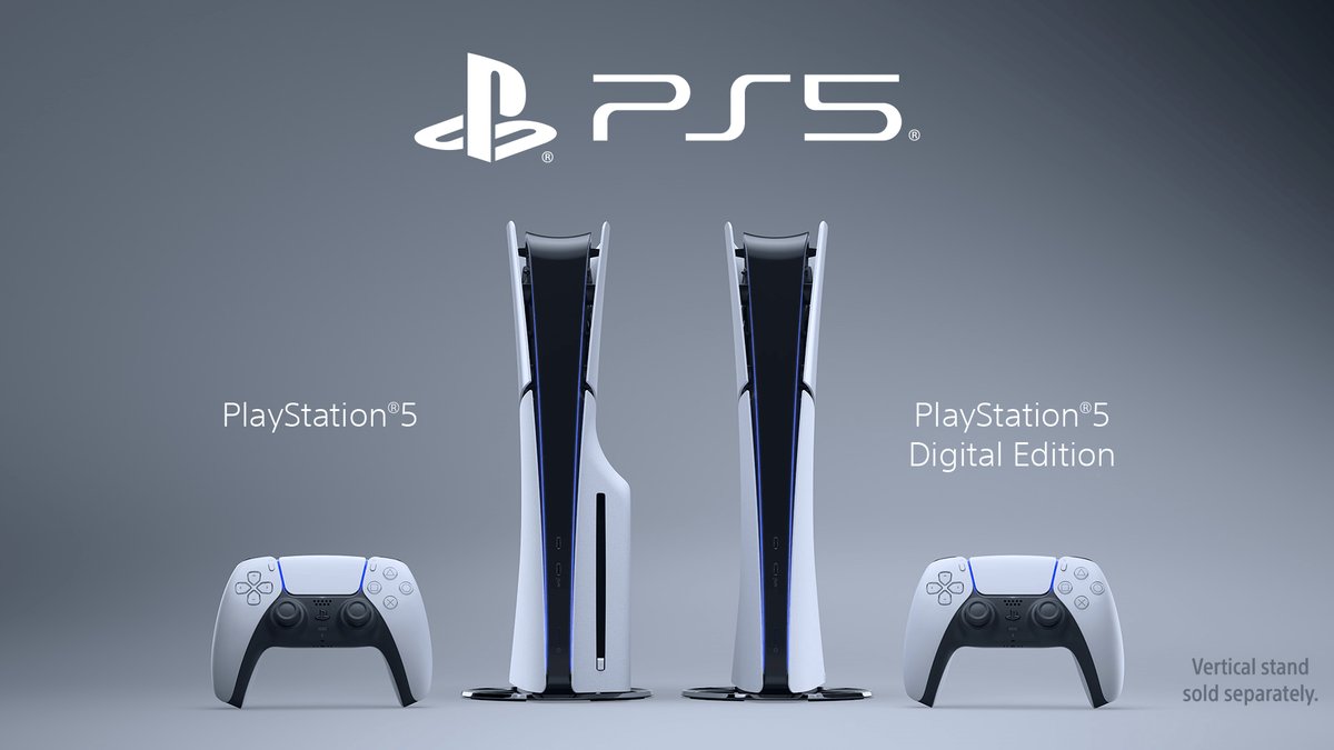 PlayStation 5 Slim with a DualSense controller